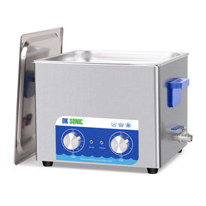 DK SONIC Ultrasonic Cleaner,15L 360W Sonic Cleaner with Heater&Mechanical Timer,Ultrasonic Carburetor Cleaner for Cleaning Gun,Engine,Carburetors,Chains(Include Basket)