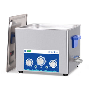 DK SONIC Industrial Ultrasonic Cleaner 15L 360W,Ultrasonic Carburetors Cleaner with Power Adjustable Function, Timer and Heater for Parts,Circuit Board,Chains Cleaning(Include Basket)