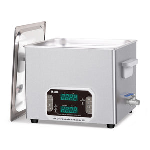 DK SONIC Professional Ultrasonic Cleaner 15L, 360W Heavy-Duty Sonic Cleaner with Timer,Heater&Touch Control, Multi-Application for Motorcycle Engines, Carburetors, Chains (Include Basket)