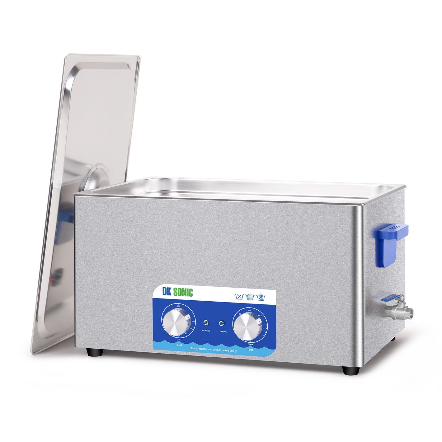 DK SONIC Ultrasonic Cleaner,22L 480W Sonic Cleaner with Heater&Mechanical Timer,Ultrasonic Carburetor Cleaner for Cleaning Gun,Engine,Carburetors,Chains(Include Basket)