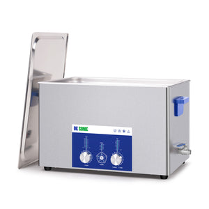 DK SONIC Ultrasonic Cleaner 30L 600W, Ultrasonic Carburetors Cleaner with Power Adjustable Encoded Control and Five Modes for Parts,Circuit Board,Engines Cleaning