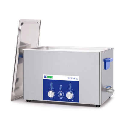 DK SONIC Ultrasonic Cleaner 30L 600W, Ultrasonic Carburetors Cleaner with Power Adjustable Encoded Control and Five Modes for Parts,Circuit Board,Engines Cleaning