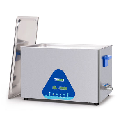 DK SONIC Ultraschallreiniger, 30L 600W Industrieller Ultraschallreinigungsgerät mit Heizung und Timer, Digitaler Steuerung und Korb, mehrere Funktionen für Motorradmotoren, Vergaser, Ketten