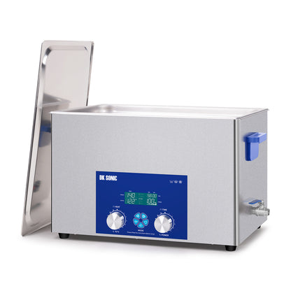 DK SONIC Ultraschallreiniger 30L 600W, Ultraschallvergaserreiniger mit intelligentem mechanischem Timer, Heizung und einstellbarer Leistungsfunktion für Vergaser, Motorradmotoren, Ketten