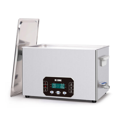 DK SONIC Ultraschallreiniger 30L, 600W Hochleistungs-Ultraschallreiniger mit Smart-Touch-Steuerung, fünf Modi für Motorradmotoren, Vergaser, Ketten, Leiterplatten (inkl. Korb)
