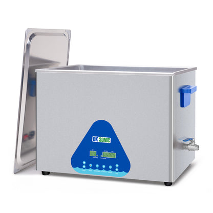 DK SONIC Ultraschallreiniger, 37L 720W Industrieller Ultraschallreinigungsgerät mit Heizung und Timer, Digitaler Steuerung und Korb, mehrere Funktionen für Motorradmotoren, Vergaser, Ketten