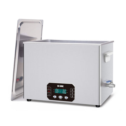 DK SONIC Ultraschallreiniger 37L, 720W Hochleistungs-Ultraschallreiniger mit intelligenter Touch-Steuerung, fünf Modi für Motorradmotoren, Vergaser, Ketten, Leiterplatten (inkl. Korb)