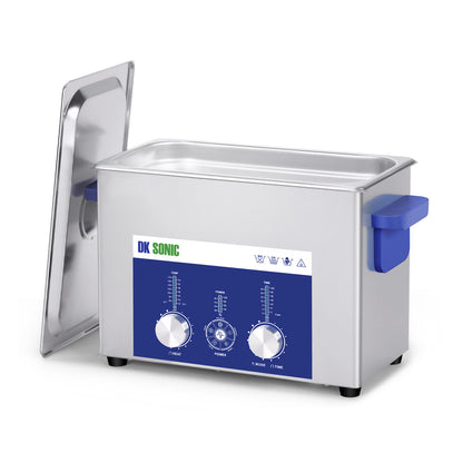 DK SONIC Ultrasonic Cleaner 4L 120W, Ultrasonic Jewelry Cleaner with Power Adjustable Encoded Control and Five Modes for Glasses, Necklaces, Watches,Coins Cleaning