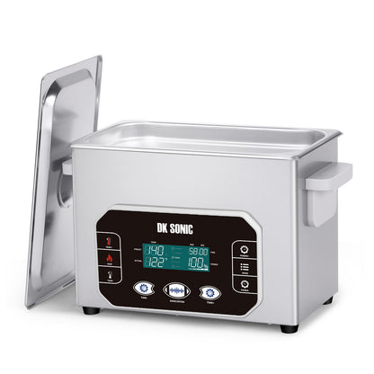 DK SONIC Professioneller Ultraschallreiniger 4L, 120W Präzisions-Ultraschall-Schmuckreiniger mit Smart-Touch-Steuerung, fünf Modi für Brillen, Ketten, Uhren, Münzen (inklusive Korb)