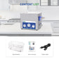 DK SONIC Industrieller Ultraschallreiniger 10L, 240W, Ultraschall-Vergaserreiniger mit einstellbarer Leistung, Timer und Heizung für Teile, Leiterplatten und Kettenreinigung (inklusive Korb)
