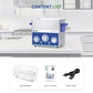 DK SONIC Industrial Ultrasonic Cleaner 3L 120W, Ultrasonic Jewelry Cleaner with Power Adjustable Function, Timer and Heater for Coins, Glasses, Necklaces, Watches Cleaning(Include Basket)
