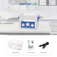 DK SONIC Industrieller Ultraschallreiniger 4L, 120W Ultraschall-Schmuckreiniger mit Einstellbarer Funktion, Timer und Heizung für Münzen, Brillen, Halsketten, Uhren Reinigung (Einschließlich Korb)
