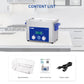 DK SONIC Ultraschallreiniger 4L,120W Kommerzielle Ultraschallreinigungsgerät mit Intelligente mechanische Zeitschaltuhr, Heater & Korb, Multi-Anwendung für Schmuck, Gläser, Ketten, Uhren