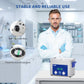 DK SONIC Ultraschallreiniger 4L,120W Kommerzielle Ultraschallreinigungsgerät mit Intelligente mechanische Zeitschaltuhr, Heater & Korb, Multi-Anwendung für Schmuck, Gläser, Ketten, Uhren