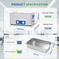 DK SONIC Ultrasonic Cleaner,22L 480W Sonic Cleaner with Heater&Mechanical Timer,Ultrasonic Carburetor Cleaner for Cleaning Gun,Engine,Carburetors,Chains(Include Basket)