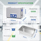 DK SONIC Industrial Ultrasonic Cleaner 30L 600W,Ultrasonic Carburetors Cleaner with Power Adjustable Function, Timer and Heater for Parts,Circuit Board,Chains Cleaning(Include Basket)
