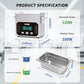 DK SONIC Professional Ultrasonic Cleaner 3L,120W Precision Ultrasonic Jewelry Cleaner with Smart Touch Control, Five Modes for Glasses,Chains,Watches,Coins (Include Basket)