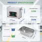 DK SONIC Ultraschallreiniger 4L,120W Ultraschallreinigungsgerät mit Timer, Heizung und Touch-Steuerung, vielseitig einsetzbar für Brillen, Ketten, Uhren (inkl. Korb)