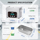 DK SONIC Professioneller Ultraschallreiniger 4L, 120W Präzisions-Ultraschall-Schmuckreiniger mit Smart-Touch-Steuerung, fünf Modi für Brillen, Ketten, Uhren, Münzen (inklusive Korb)